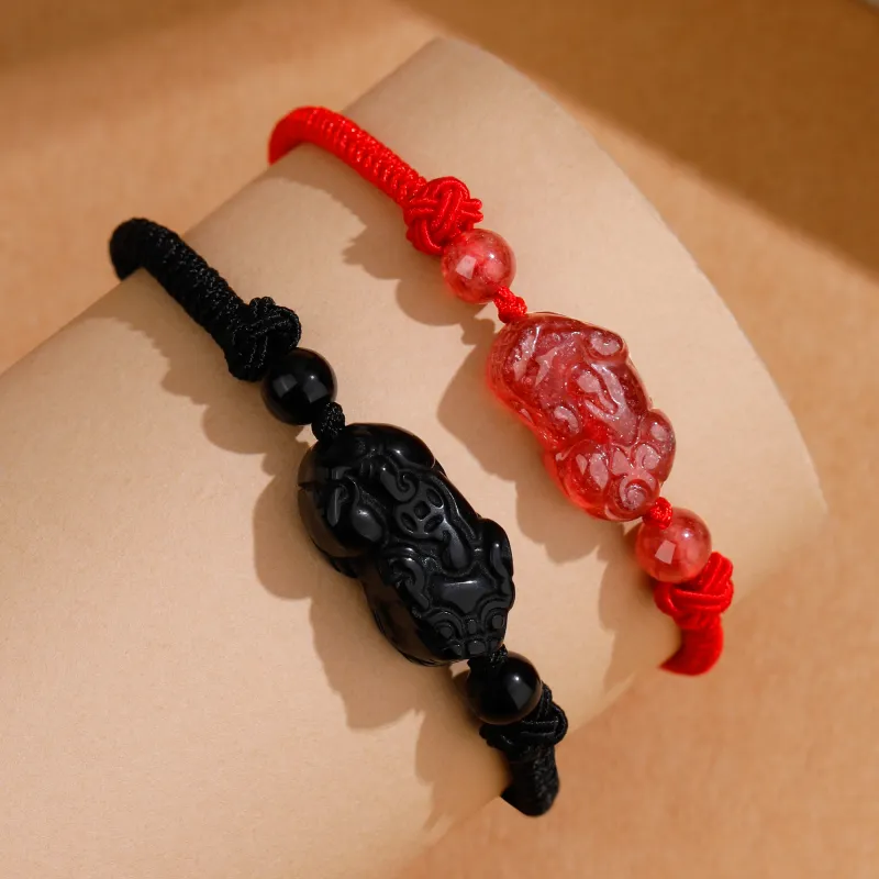 Lao Feng Xiang Chalcedony Bracelets Unisex-13