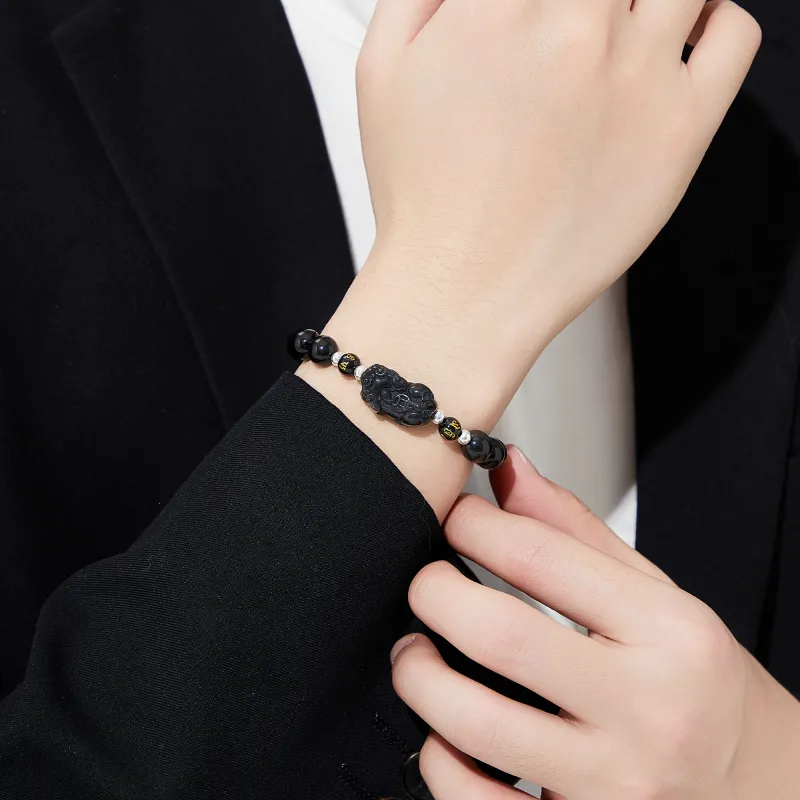 Lao Feng Xiang Obsidian Bracelets Unisex-10