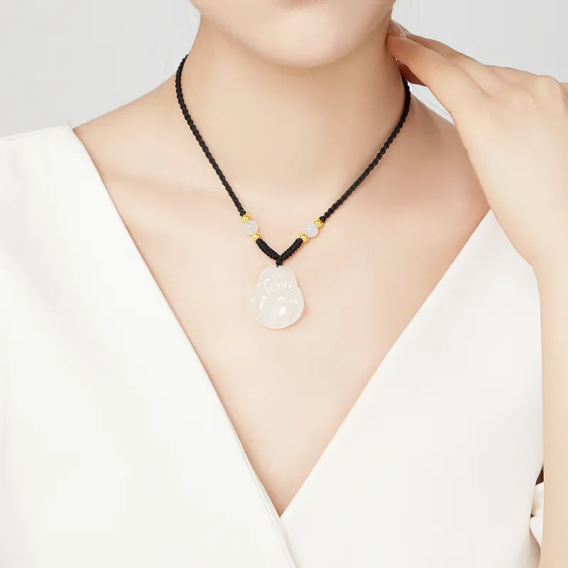 Lao Feng Xiang Chalcedony Necklaces Women's-6