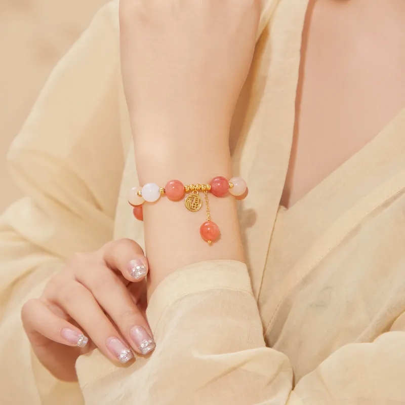 Lao Feng Xiang Agate Bracelets Women's-2
