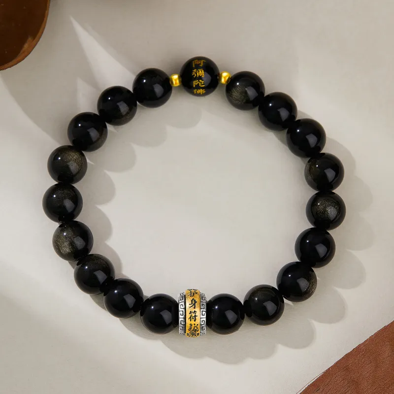 Lao Feng Xiang Natural Agate Bracelets Men's-17