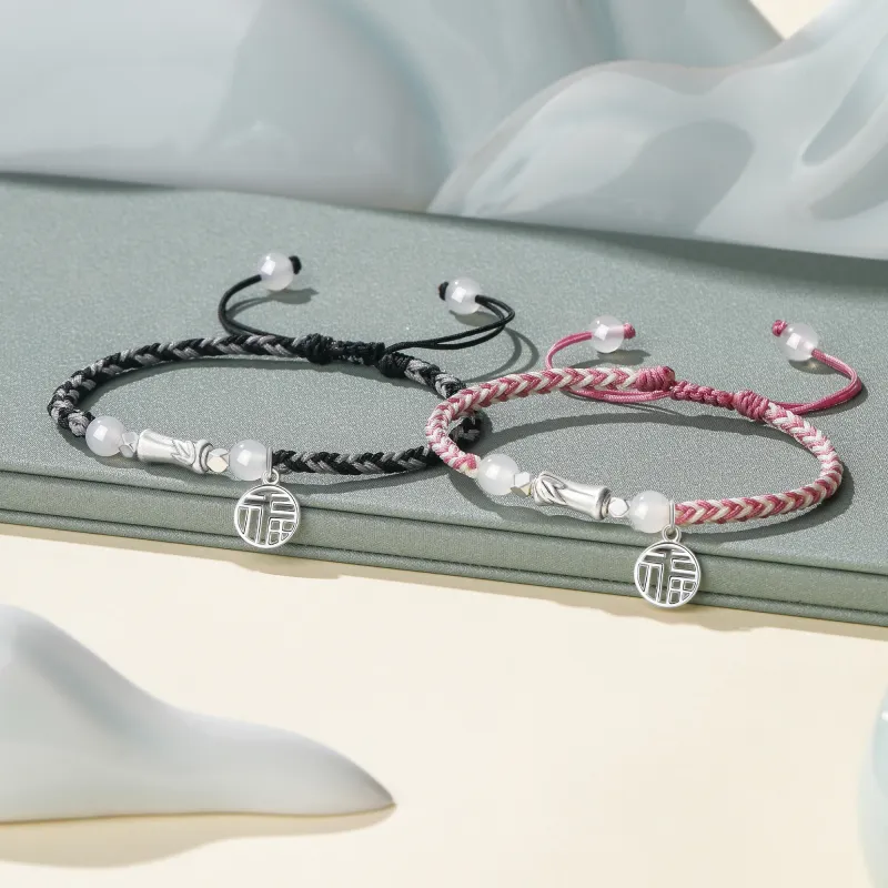 Lao Feng Xiang Chalcedony Bracelets Unisex-11