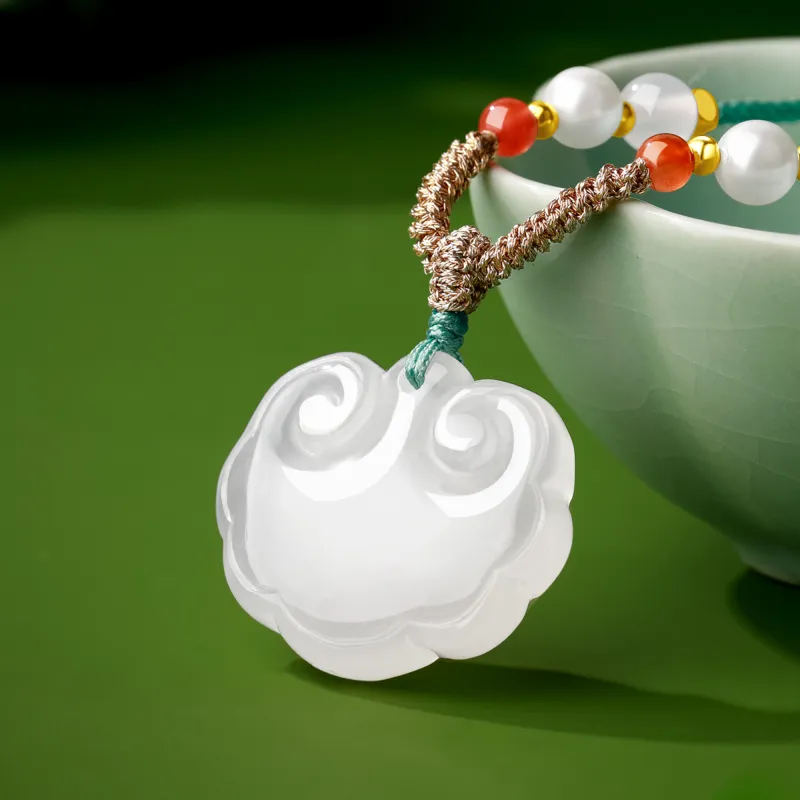 Lao Feng Xiang Chalcedony Necklaces Women's-6
