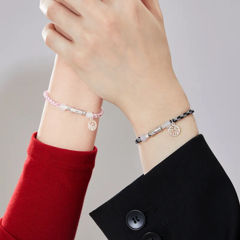 Lao Feng Xiang Chalcedony Bracelets Unisex-14
