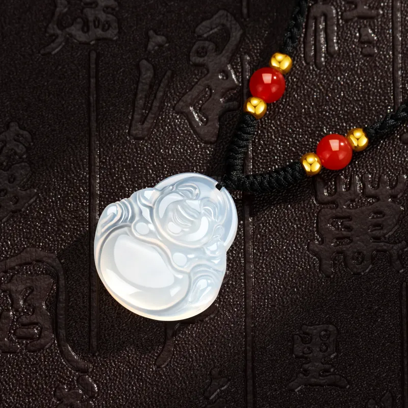 Lao Feng Xiang Chalcedony Necklaces Women's-5