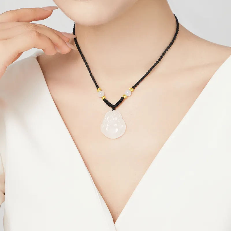 Lao Feng Xiang Chalcedony Necklaces Women's-2