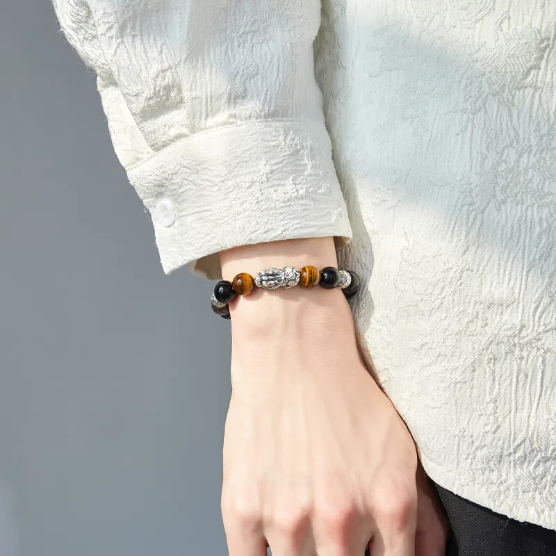 Lao Feng Xiang Obsidian Bracelets Unisex-3