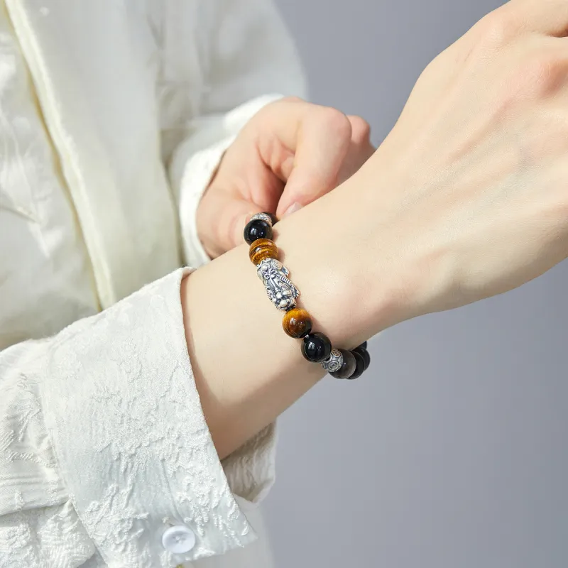 Lao Feng Xiang Obsidian Bracelets Unisex-1
