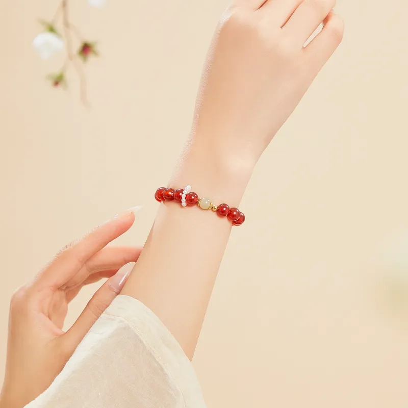 Lao Feng Xiang Agate Jade Bracelets Women's-4