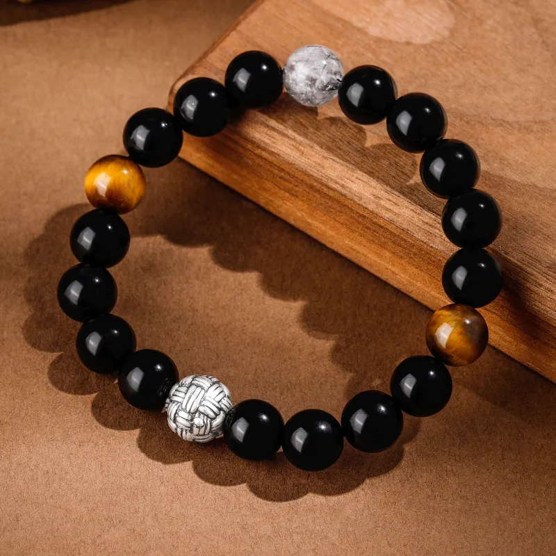 Lao Feng Xiang Obsidian Bracelets Men's-2