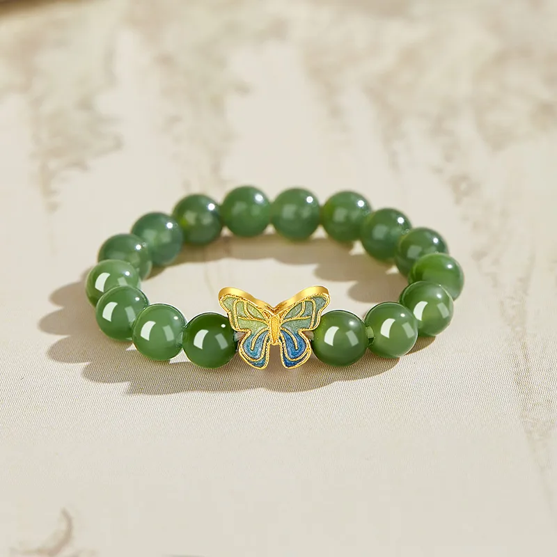 Lao Feng Xiang Hetian Jade Rings Jasper Women's-2