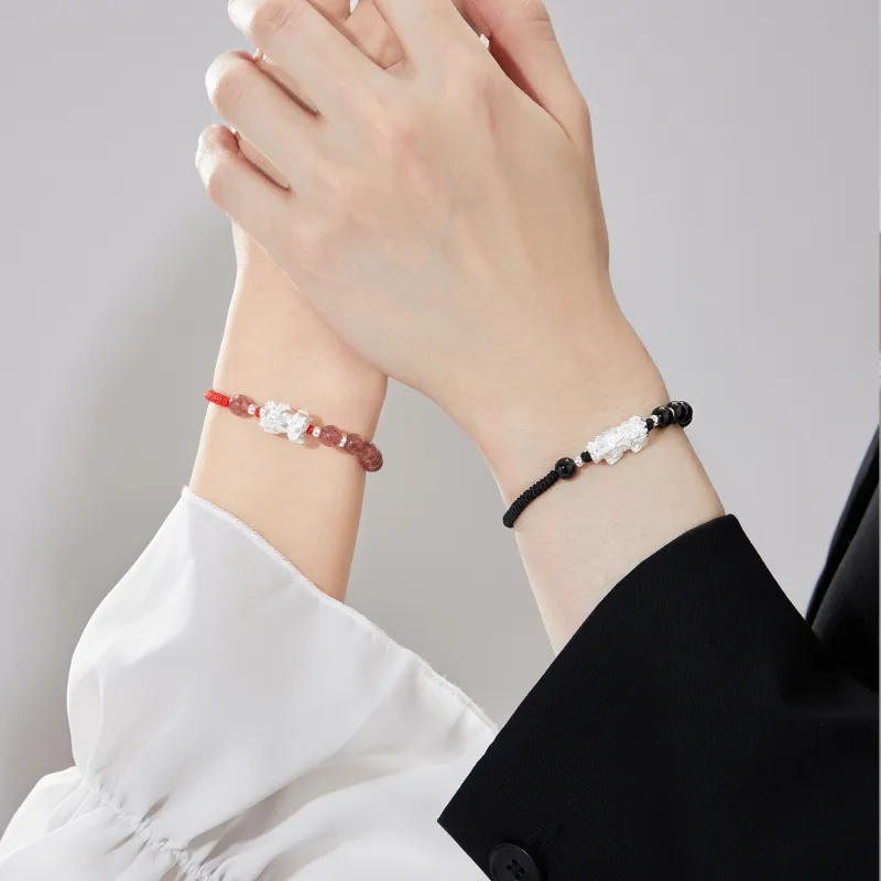 Lao Feng Xiang Agate Bracelets Unisex-11