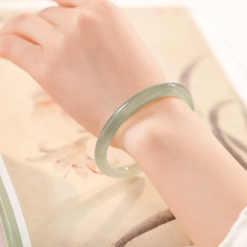 Lao Feng Xiang Chalcedony Jade Bangles Women's-6