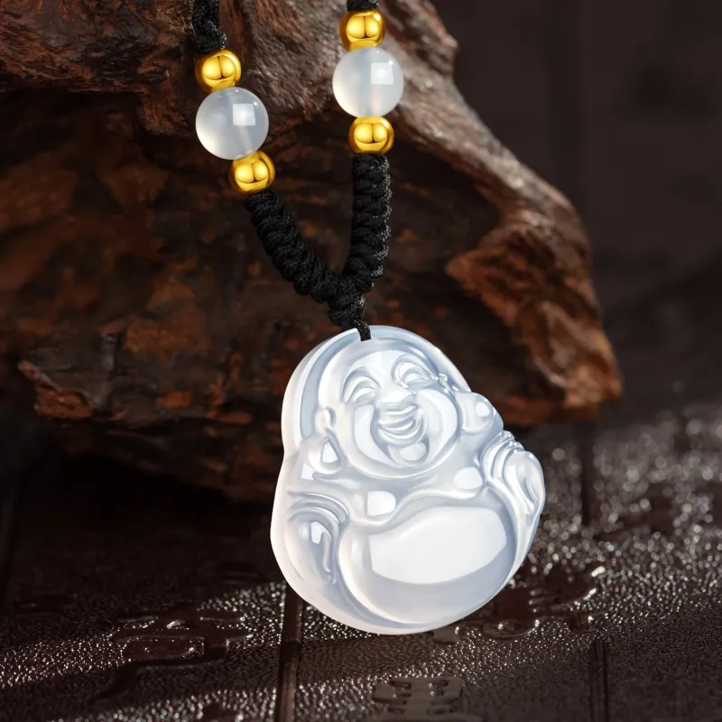 Lao Feng Xiang Chalcedony Necklaces Women's-3