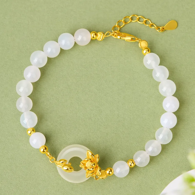 Lao Feng Xiang Chalcedony Bracelets Women's-5