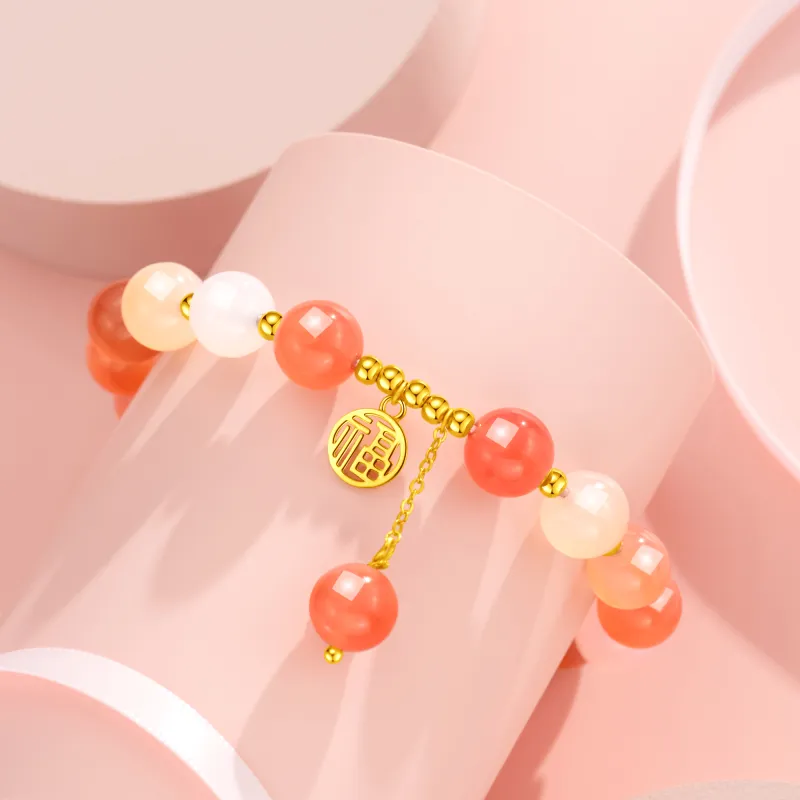 Lao Feng Xiang Agate Bracelets Women's-5
