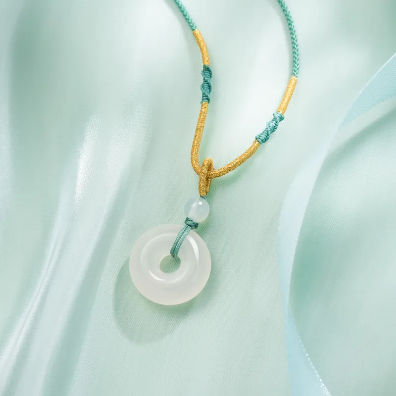 Lao Feng Xiang Chalcedony Necklaces Women's-5