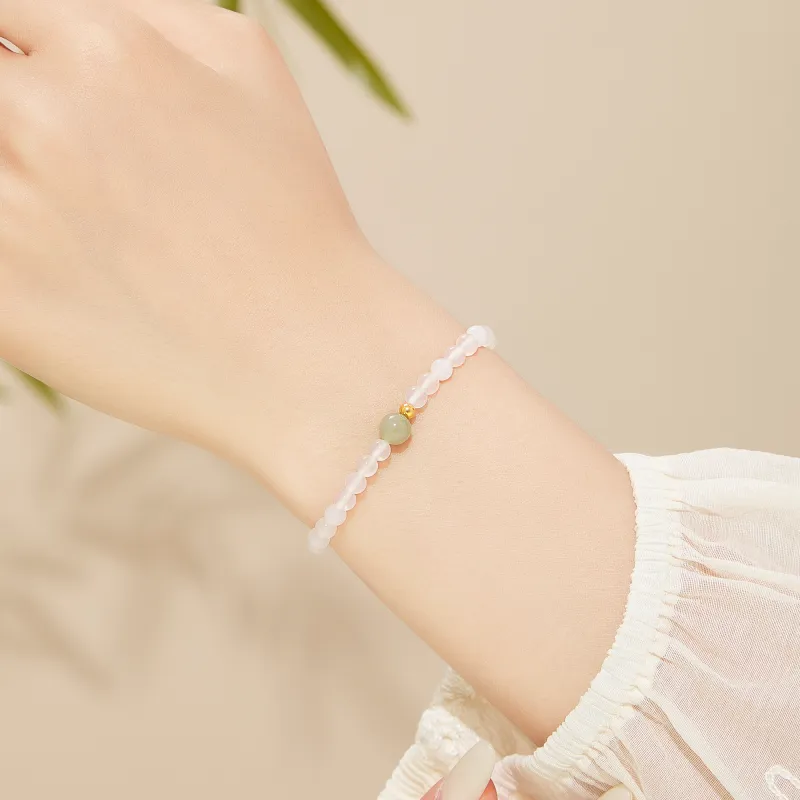 Lao Feng Xiang Natural Agate Bracelets Women's-6