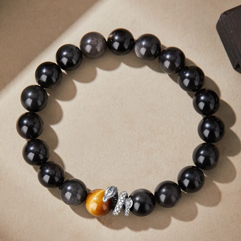 Lao Feng Xiang Obsidian Bracelets Unisex-2