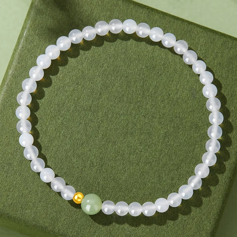 Lao Feng Xiang Natural Agate Bracelets Women's-1