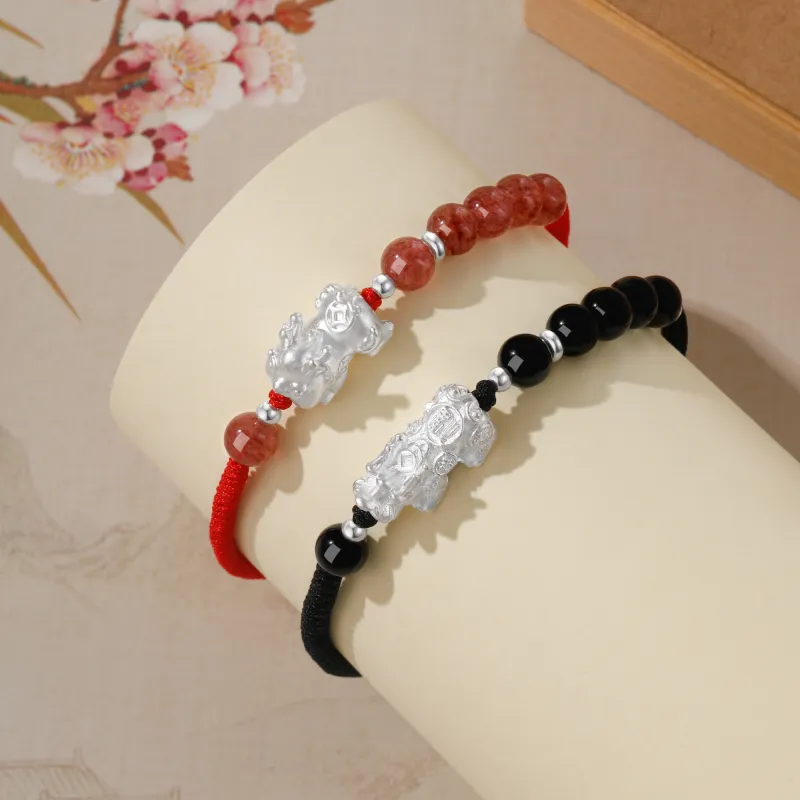 Lao Feng Xiang Agate Bracelets Unisex-10