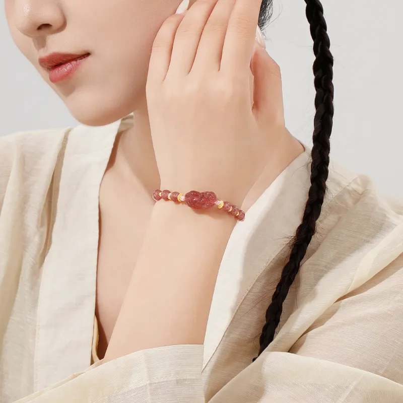 Lao Feng Xiang Obsidian Bracelets Unisex-7