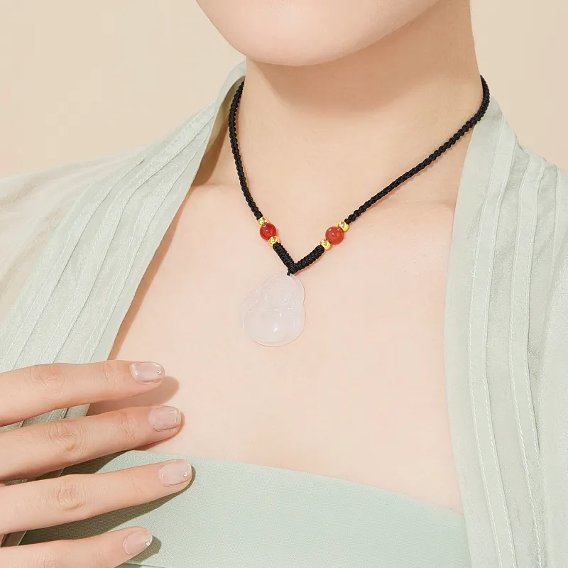 Lao Feng Xiang Chalcedony Necklaces Women's-2