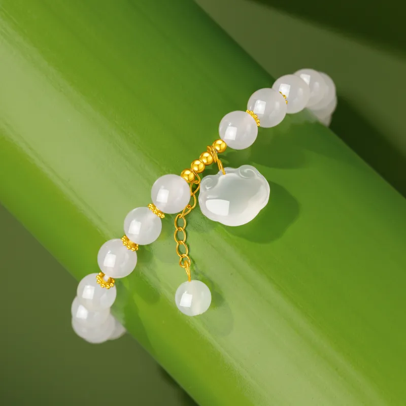 Lao Feng Xiang Chalcedony Bracelets Women's-4