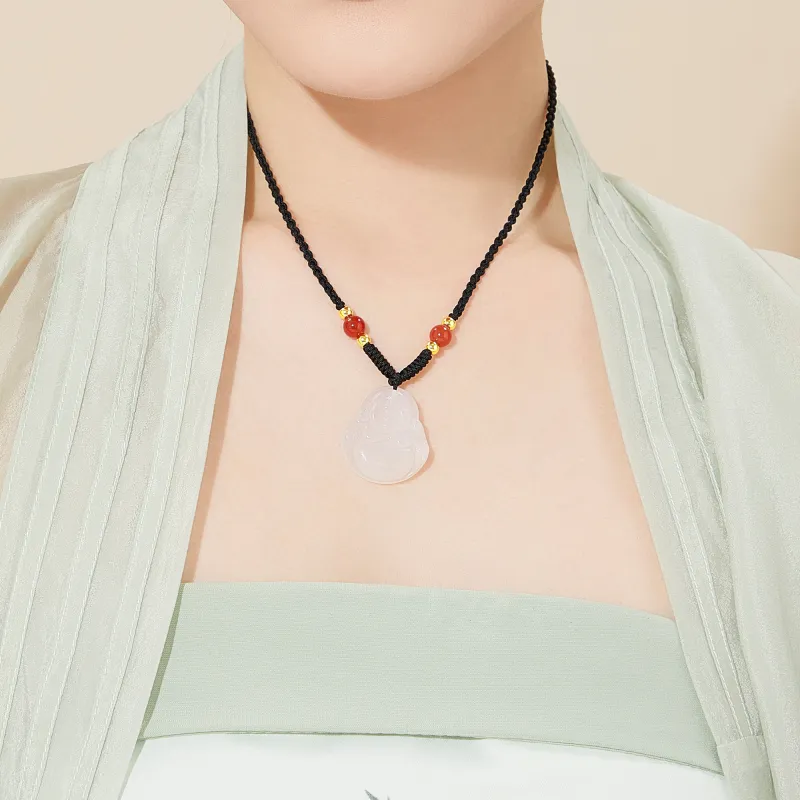 Lao Feng Xiang Chalcedony Necklaces Women's-6