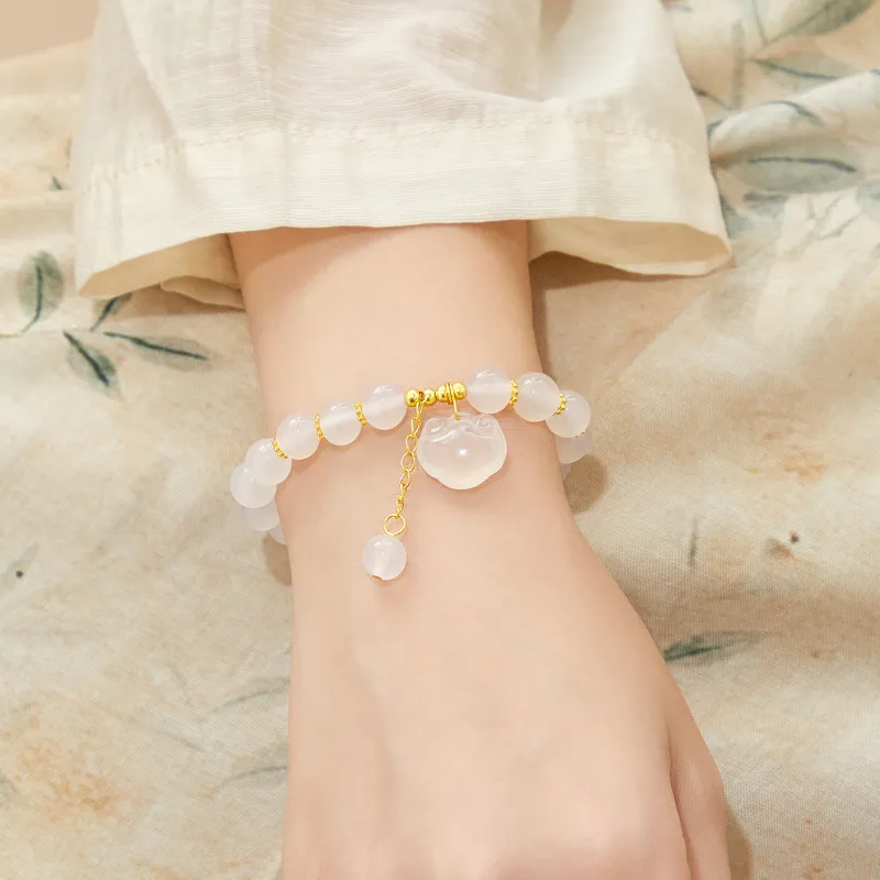 Lao Feng Xiang Chalcedony Bracelets Women's-3