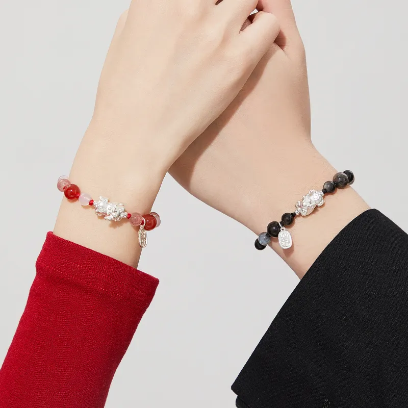 Lao Feng Xiang Chalcedony Bracelets Unisex-4