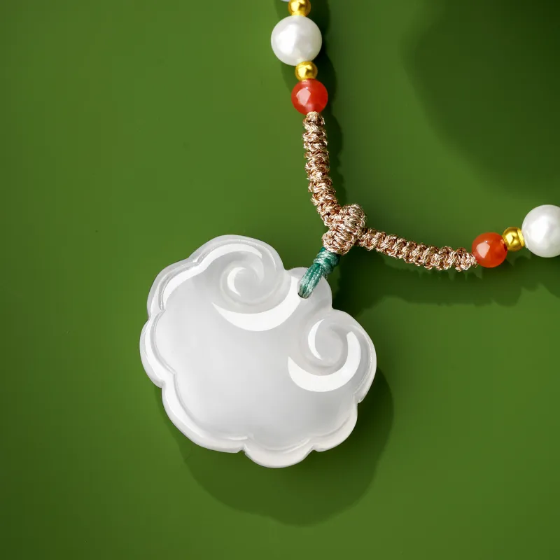 Lao Feng Xiang Chalcedony Necklaces Women's-4