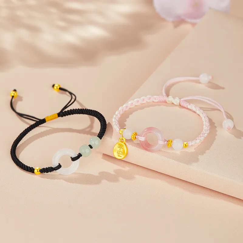 Lao Feng Xiang Agate Bracelets Unisex-1