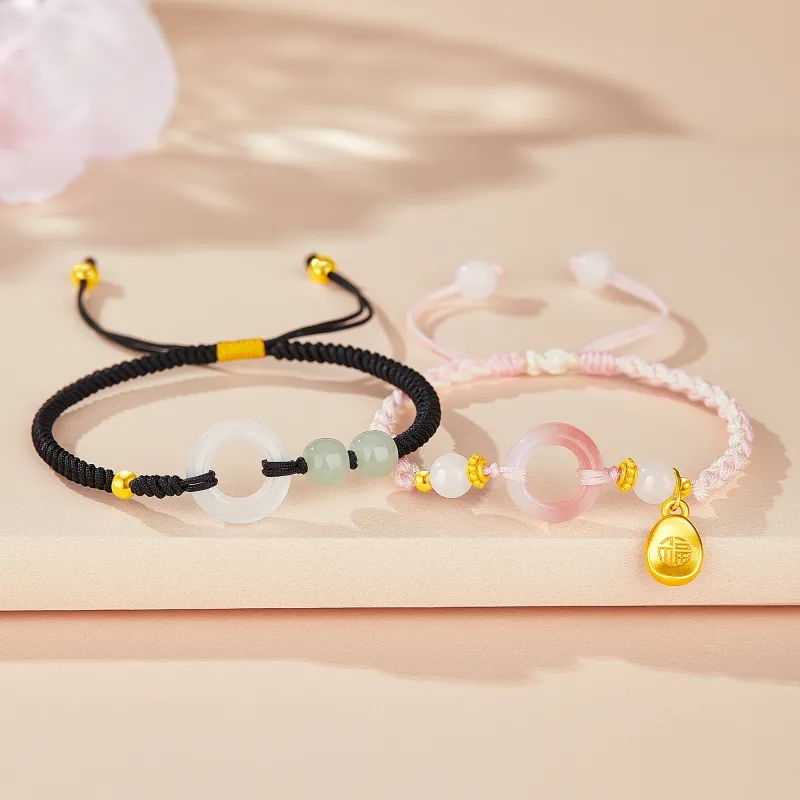 Lao Feng Xiang Agate Bracelets Unisex-3