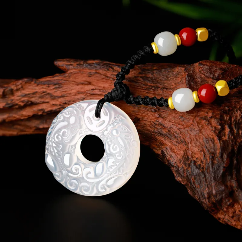 Lao Feng Xiang Chalcedony Necklaces Unisex-7