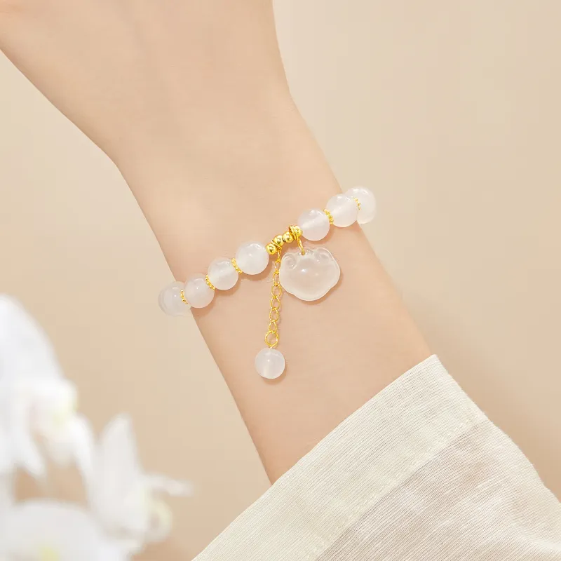 Lao Feng Xiang Chalcedony Bracelets Women's-5