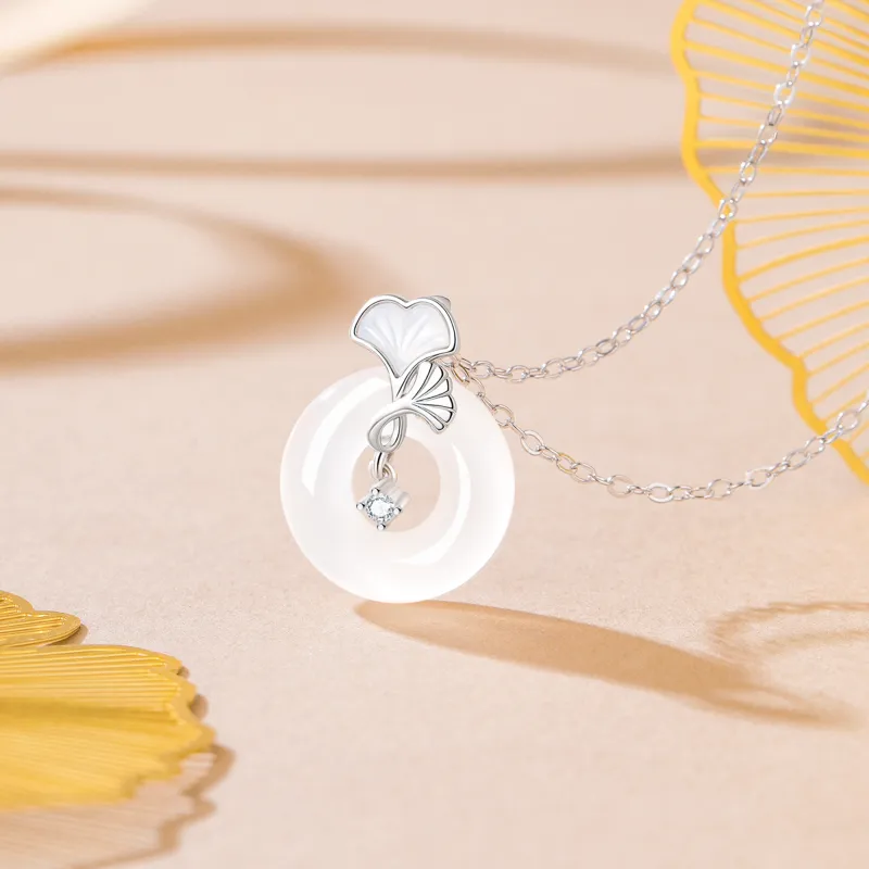Lao Feng Xiang Chalcedony Necklaces Women's-4