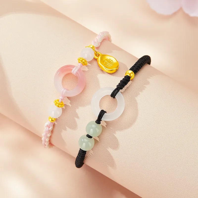 Lao Feng Xiang Agate Bracelets Unisex-4