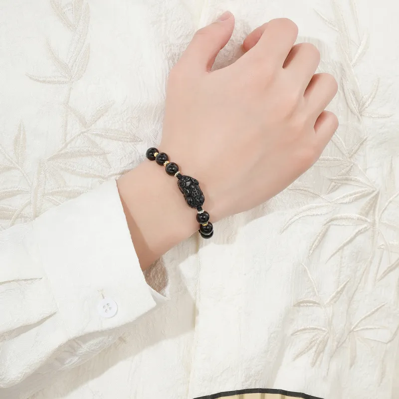 Lao Feng Xiang Obsidian Bracelets Unisex-2