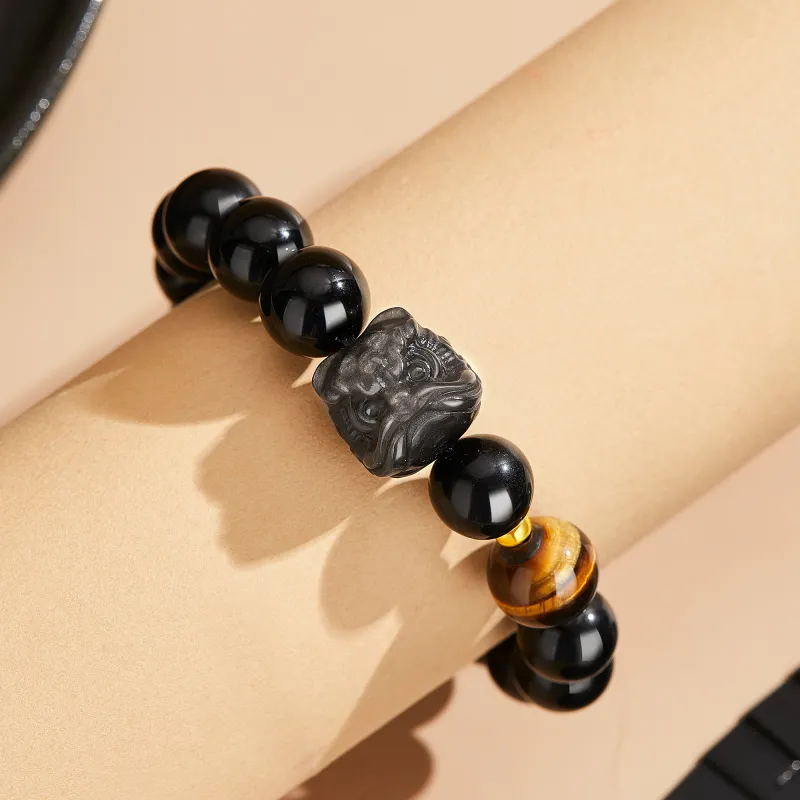 Lao Feng Xiang Obsidian Bracelets Men's-3