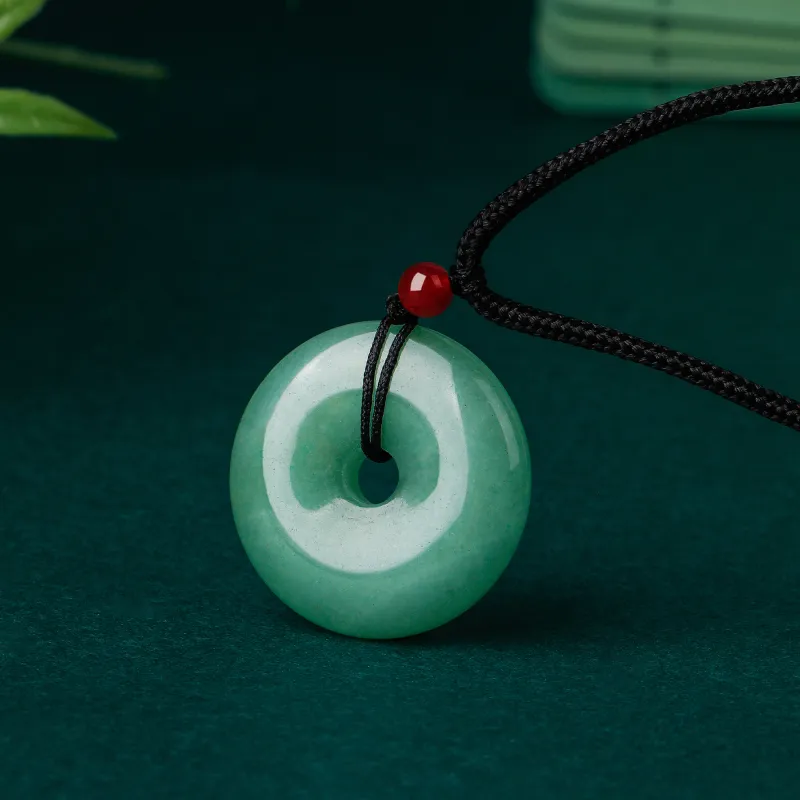 Lao Feng Xiang Natural Aventurine Necklaces Unisex-3