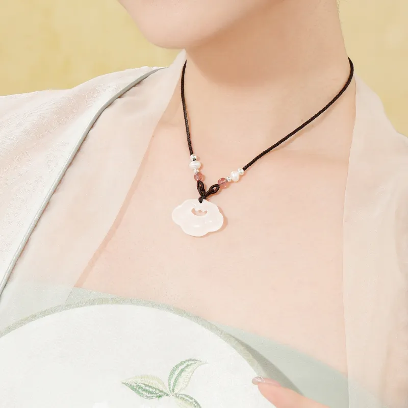 Lao Feng Xiang Agate Necklaces Women's-2