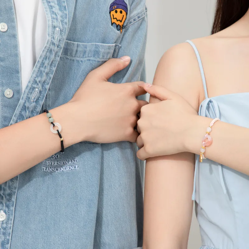 Lao Feng Xiang Agate Bracelets Unisex-2
