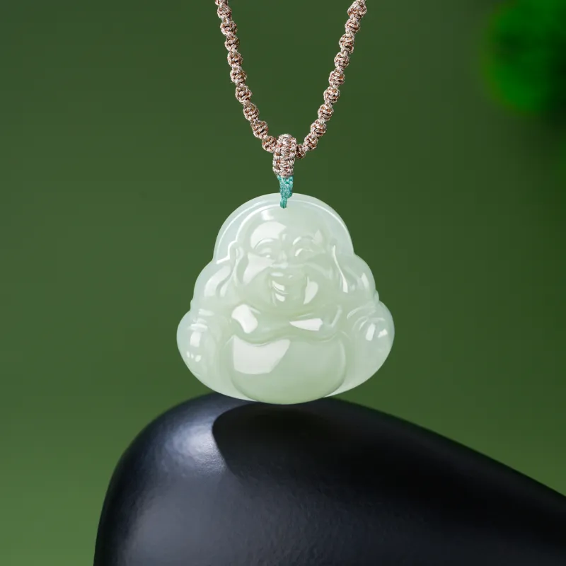Lao Feng Xiang Necklaces Green Jade Women's-6