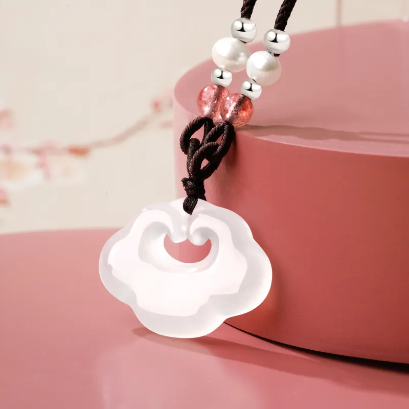 Lao Feng Xiang Agate Necklaces Women's-5