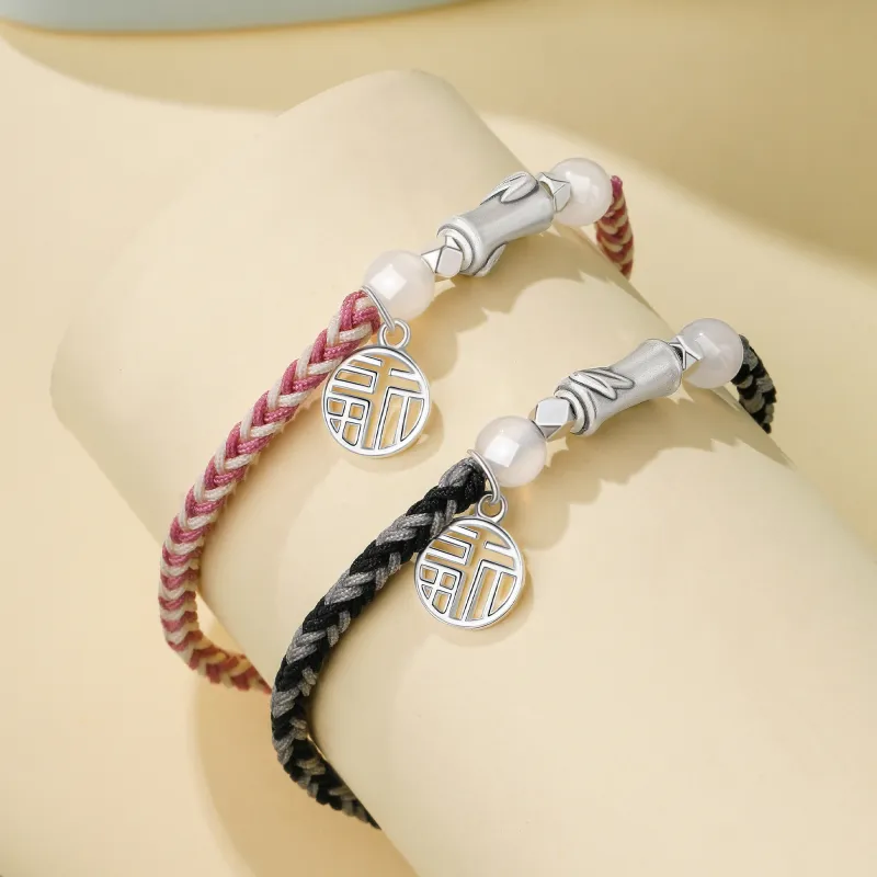 Lao Feng Xiang Chalcedony Bracelets Unisex-12