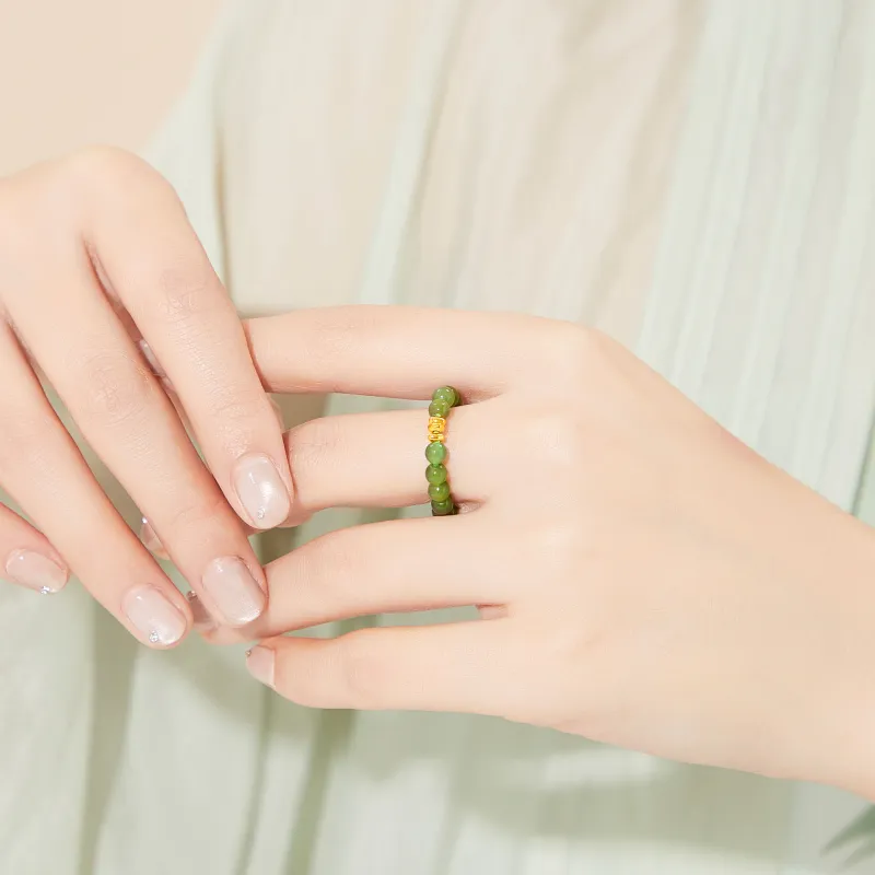 Lao Feng Xiang Rings Jasper Women's-2