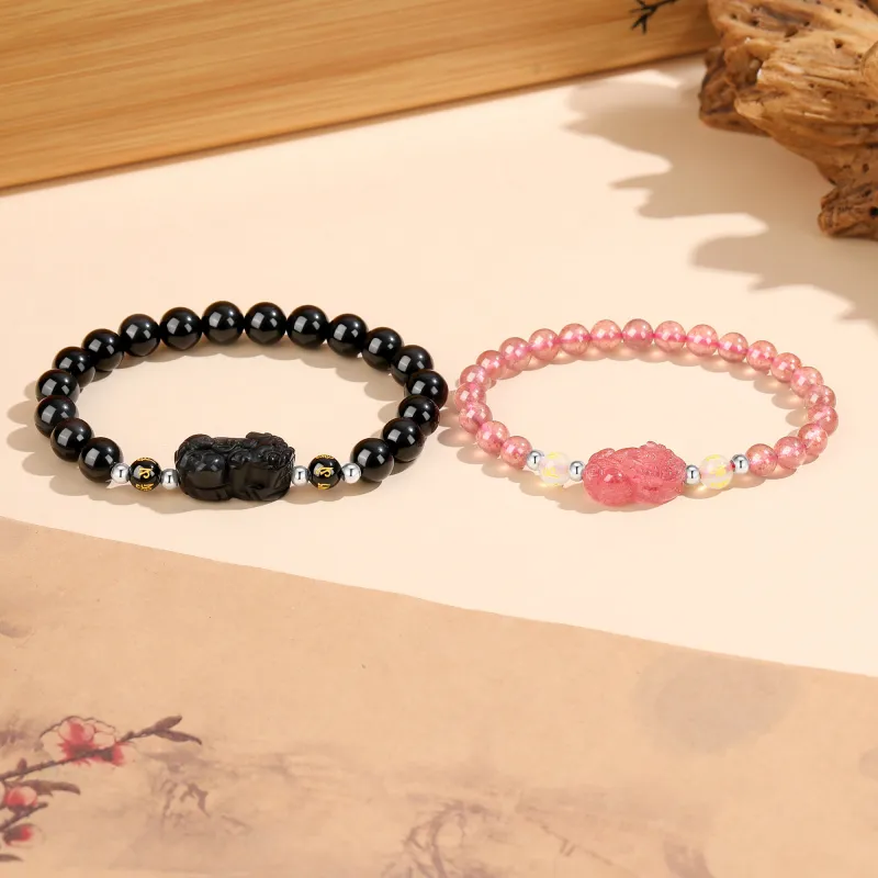 Lao Feng Xiang Obsidian Bracelets Unisex-5