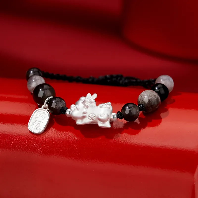 Lao Feng Xiang Chalcedony Bracelets Unisex-10