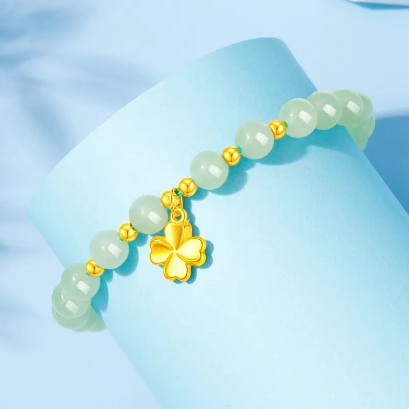 Lao Feng Xiang Bracelets Green Jade Women's-1